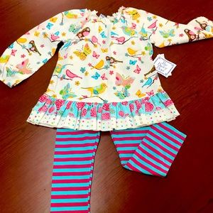 New with tags from The Bailey Boys Balloon top with leggings